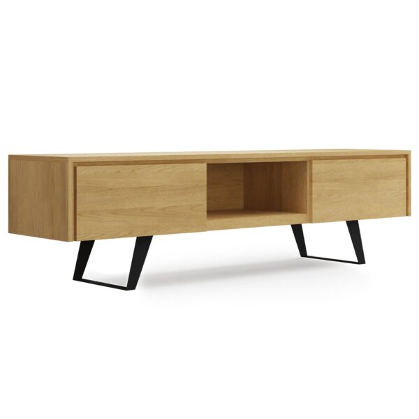 Lowry - Handcrafted TV Media Stand - Oak