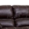 Zuriel - Synthetic Leather Recliner Loveseat - Brown - Image 4