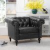 1 Seater Sofa - Black - Image 2