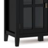 Artisan - Wide 4 Door Storage Cabinet - Black - Image 6