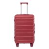 Set 3 Pieces 20" / 24" / 28" Abs Spinner Wheel Luggage, Matching Color, With Combination Lock - Wine Red - Image 27