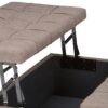 Harrison - Coffee Table Storage Ottoman - Fawn Brown - Image 8