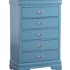 Traditional Style Storage Chest - Teal - Image 2