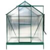 6.3'x4.2'x7' Polycarbonate Greenhouse, Heavy Duty Outdoor Aluminum Walk-In Green House Kit With Rain Gutter, Vent And Door For Backyard Garden - Green - Image 10