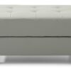 Chic Contemporary Ottoman - Gray - Image 2
