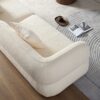 Sectional Sofa, Durable Fabric, Solid Wood Frame, High Density Sponge Filler - White - Image 10