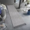 Guros - 2' X 8' Geometric Indoor / Outdoor Area Rug - Gray / White - Image 2