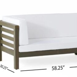 Oana - Right Corner Bench And Coffee Table - White