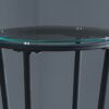 Accent Side Table, Plant Stand, Round, Contemporary & Modern - Black - Image 2