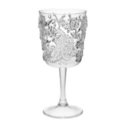 Paisley - Bpa Free Acrylic Wine Glass Set Unbreakable, 13Oz, (Set of 4) - Clear