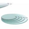 32" Round Tempered Glass Table, Top Clear Glass 1 / 2" Thick Beveled Polished Edge - Transparent - Image 6