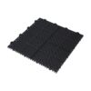 Interlocking Deck Tiles Plastic Waterproof Outdoor All Weather Anti-Slip Bathroom Shower Balcony Porch Strong Weight Capacity Upto 6613 Lbs, Rosette Pattern Pack Of 12 - Black - Image 25