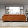 Juno - Sectional Right Waxy Sofa - Cognac - Image 2