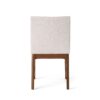 Contemporary Fabric Dining Chairs (Set of 2) - Light Beige / Walnut - Image 8