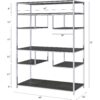 Vonara - Bookshelf - Chrome / Gray / Oak - Image 6