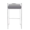 Fuji - Contemporary Stackable Counter Stool (Set of 3) - Gray - Image 5