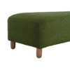 Elegant Ottoman With Comfortable Cushion And High Quality Upholstery - Dark Green - Image 5