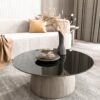 30" Round Tempered Glass Table Top Glass 1 / 4" Thick Round Polished Edge - Black - Image 15