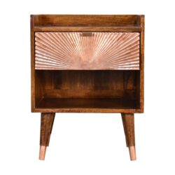 Manila - Copper 1 Drawer Nightstand - Chestnut