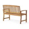 Farmhouse Style Outdoor Bench - Teak Acacia Wood - Image 7