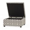 Richmond - Storage Ottoman With Unique Pattern And Ample Storage - Gray - Image 12