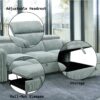 Zavala - Chenille Sectional Sofa With Sleeper & Storage - Light Green - Image 9