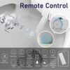 Smart 1 Piece Bidet Toilet With Warm Air Dryer Heated Seat LED Night Light Auto Open / Close - White - Image 8