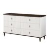 Carena - 5 Piece Bedroom Set (Eastern King Dresser Chest Mirror Nightstand) - Brown / Light Gray / White - Image 5
