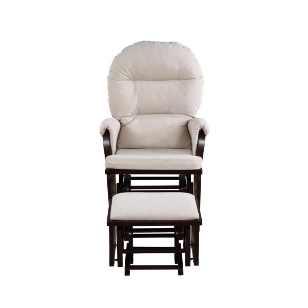Madison - Glider & Ottoman - Espresso / Latte