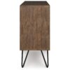Chase - Low Bookcase - Rustic Natural Aged Brown - Image 4