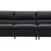 Eilene - Top Grain Leather Sofa - Black - Image 2