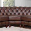 Alton Bay - Leather Symmetrical Sectional - Brown - Image 5