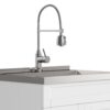 Hennessy - Deluxe Laundry Cabinet & Faucet And Stainless Steel Sink - White - Image 4