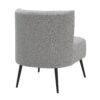 Fran - Contemporary Slipper Chair - Black / Light Gray - Image 3