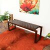 Christina - Leather Bench - Cognac / Dark Brown / Tan - Image 5