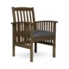 Casa - Acacia Dining Chair Set With Cushions - Dark Gray, 2 Pieces - Image 7