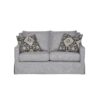 Loveseat With Skirt And Reversable Cushions And 2 Pillows - Light Gray - Image 2