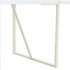 Industrial Rectangular Style Dining Table For 4 - 6 People With Thick Top And Metal Legs Frame - White - Image 12