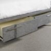 Queen Stoage Bed With Bookmatched Veneer - Gray - Image 2