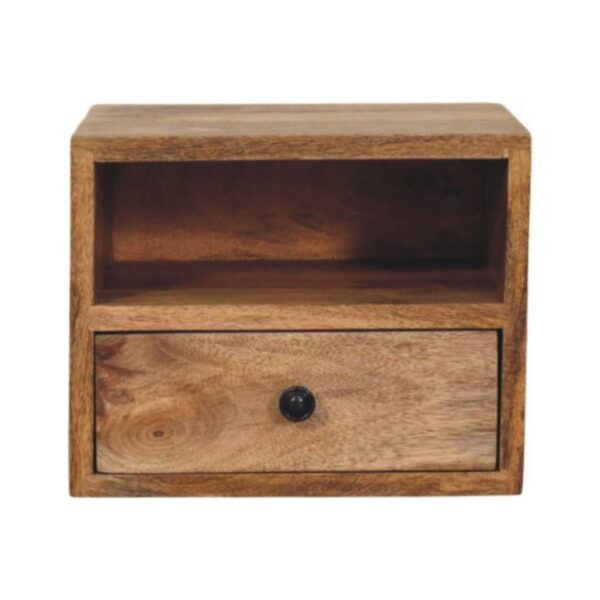 Solis - 1 Drawer Wall Mounted Nightstand - Beige