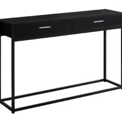 Accent Console Table For Entryway, Storage Drawer, Contemporary & Modern - Black