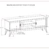 Draper - Mid Century TV Stand - Teak - Image 13
