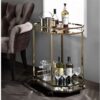 Lacole - Mirrior Serving Cart - Champagne - Image 5