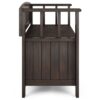 Acadian - Small Entryway Storage Bench - Brunette Brown - Image 3