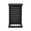 Aluminum And Rattan Chat Set, Outdoor Patio Set Includes Rattan Dining Chair Set Of 2 And C Shaped Side Table - Dark Brown - Image 18