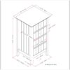 Acadian - Four Drawer Floor Storage Cabinet - Pure White - Image 9