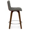 Roland - Swivel Counter Height Stool - Gray - Image 2