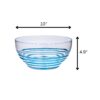 Swirl Acrylic Serving Bowls Unbreakable Large Plastic Bowls For Soup Salad And Snacks Bpa Free - Blue - Image 4
