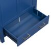 Bathroom Vanity With Single Sink, Combo Cabinet Undermount Sink, Bathroom Storage Cabinet With 2 Doors And A Drawer, Soft Closing, Multifunctional Storage, Solid Wood Frame - Blue - Image 16