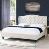 Coverley - King Tufted Shelter Platform Bed - Sky Neutral Beige - Image 9